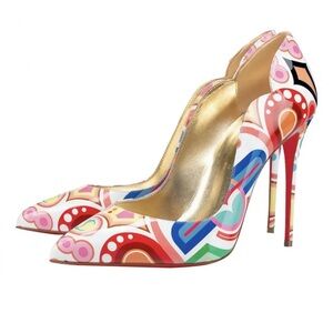 Christian Louboutin Hot chick 100 patent Tivoli Platine heels